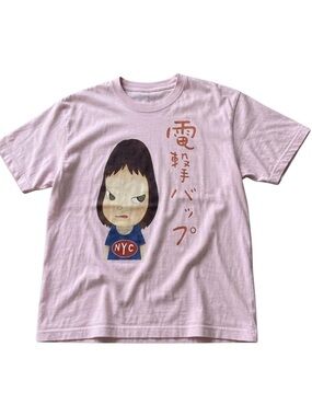Gildan Pink Graphic T-Shirt with Nara Character